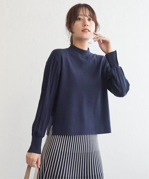 IKKA LOUNGE(イッカラウンジ)の「【2点セット】配色ニットアップ(ワンピース・レディース・ブラウン系その他/ブラック/ブルー・M/L/S)」の16枚目の写真