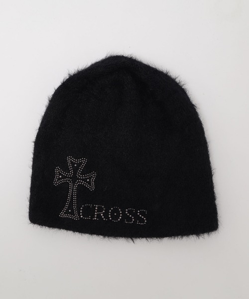 Figments（フィグメンツ）の「クロススタッズニットキャップ（ニットキャップ/ビーニー・レディース・ブラック/グレー・FREE）」の7枚目の写真