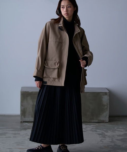 c/est(シーエ)の「c/est/ EESTERA エスター プリーツ ロングスカート 秋服 冬服(スカート・レディース・ブラック/ブラウン・FREE)」の11枚目の写真