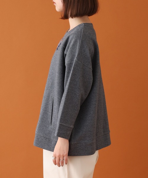 Emago(イマゴ)の「EMAGO ロゴ刺繍プルオーバー 長袖(Tシャツ/カットソー・レディース・レッド/杢グレー/アイボリー・FREE)」の13枚目の写真
