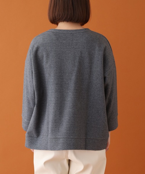 Emago(イマゴ)の「EMAGO ロゴ刺繍プルオーバー 長袖(Tシャツ/カットソー・レディース・レッド/杢グレー/アイボリー・FREE)」の14枚目の写真