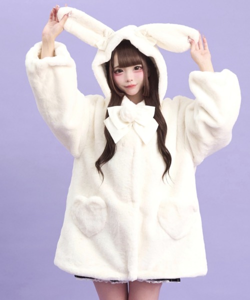 うさ耳ファーコート（その他アウター）｜Secret Honey（シークレット