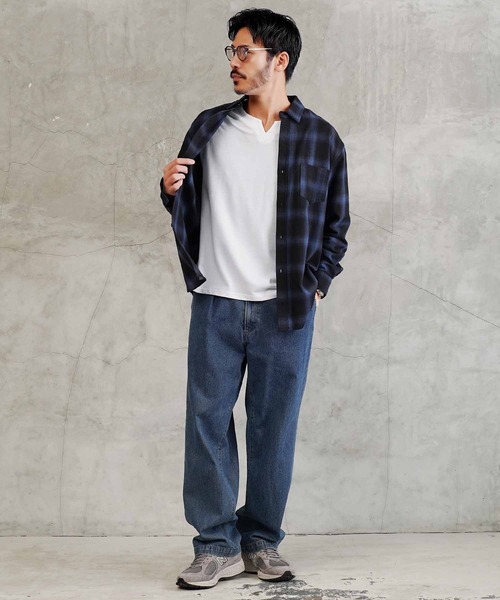 jiggys shop(ジギーズショップ)の「ドライポンチ キーネック 長袖Tシャツ ロンT カットソー(吸汗速乾)(Tシャツ/カットソー・メンズ・ブラック/ホワイト/グレー系その他・LARGE/MEDIUM/X-LARGE)」の7枚目の写真