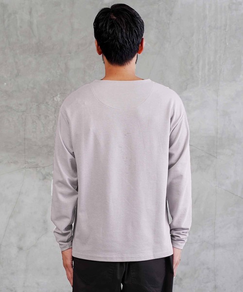 jiggys shop(ジギーズショップ)の「ドライポンチ キーネック 長袖Tシャツ ロンT カットソー(吸汗速乾)(Tシャツ/カットソー・メンズ・ブラック/ホワイト/グレー系その他・LARGE/MEDIUM/X-LARGE)」の17枚目の写真