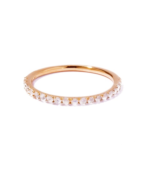 les bonbon(ルボンボン)の「【les bonbon】embrace moonstone ring/エンブレイス ムーストーン リング(リング・レディース・イエローゴールド・#15/#13/#11/#9/#5/#3)」の3枚目の写真