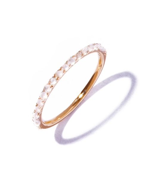 les bonbon(ルボンボン)の「【les bonbon】embrace moonstone ring/エンブレイス ムーストーン リング(リング・レディース・イエローゴールド・#15/#13/#11/#9/#5/#3)」の5枚目の写真