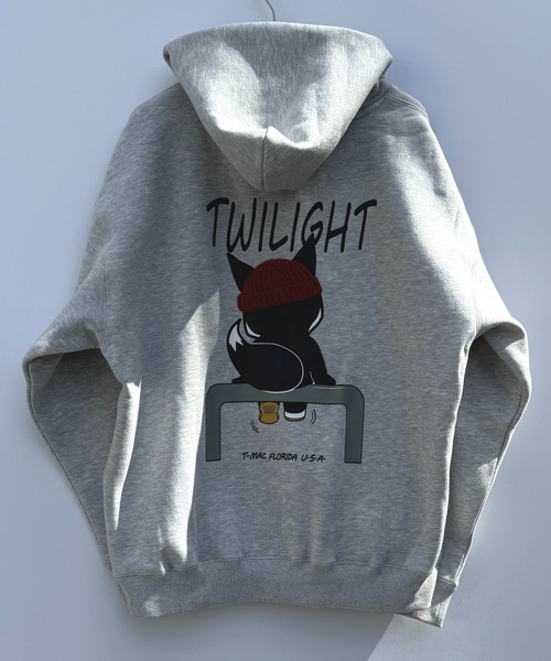 セール】T-MAC サガラ刺繍ニット帽キツネ オーバーサイズ 裏起毛