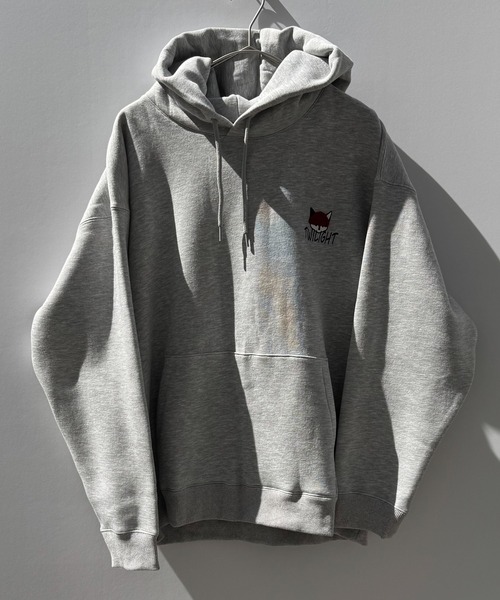 T-MAC サガラ刺繍ニット帽キツネ オーバーサイズ 裏起毛スウェット