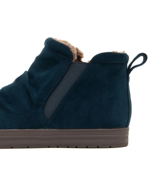 JELLY BEANS（ジェリービーンズ）の「インナーファースエードサイドゴアショートブーツ(211-57361)JELLY BEANS(ジェリービーンズ)（ブーツ・レディース・グレイッシュベージュ/ブラック系/ネイビー・S/M/L/LL）」の12枚目の写真