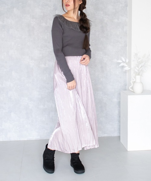 JELLY BEANS（ジェリービーンズ）の「インナーファースエードサイドゴアショートブーツ(211-57361)JELLY BEANS(ジェリービーンズ)（ブーツ・レディース・グレイッシュベージュ/ブラック系/ネイビー・S/M/L/LL）」の19枚目の写真