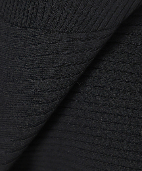 VERMEIL par iena（ヴェルメイユパーイエナ）の「Peplum Rib Knit ワンピース（ワンピース・レディース・ブラック・FREE）」の17枚目の写真