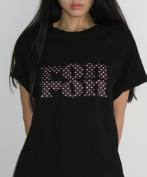 HEART LOGO BASIC FIT T SHIRT BLACK