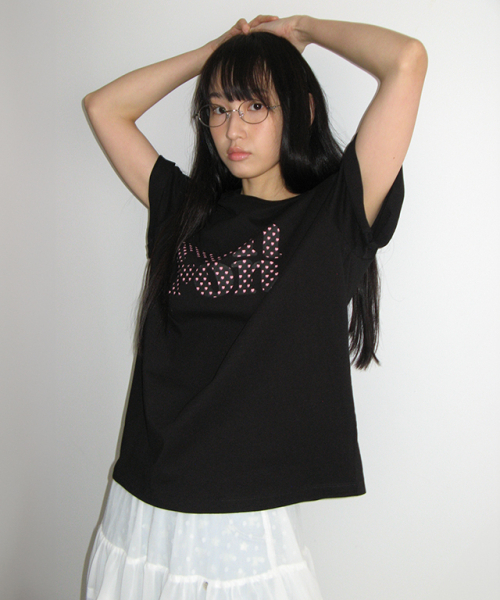 RONRON(ロンロン)の「HEART LOGO BASIC FIT T SHIRT BLACK(Tシャツ/カットソー・レディース・その他・FREE)」の5枚目の写真