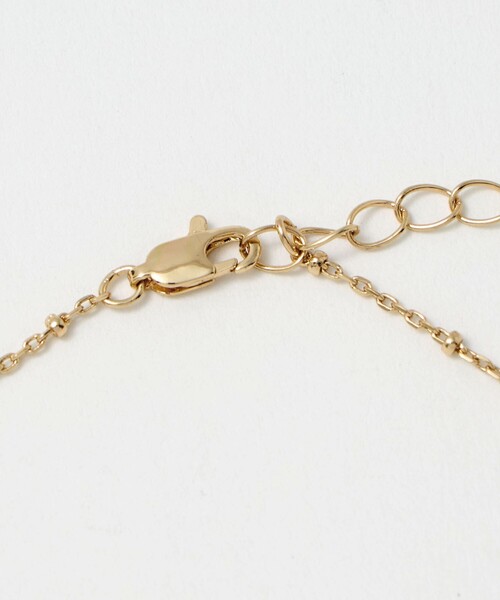 green label relaxing（グリーンレーベルリラクシング）の「ウェーブバー＆ドロップクリア ネックレス（リング・レディース・シルバー/ゴールド・FREE）」の8枚目の写真