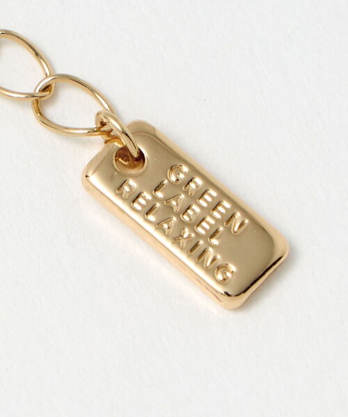 green label relaxing（グリーンレーベルリラクシング）の「ウェーブバー＆ドロップクリア ネックレス（リング・レディース・シルバー/ゴールド・FREE）」の9枚目の写真