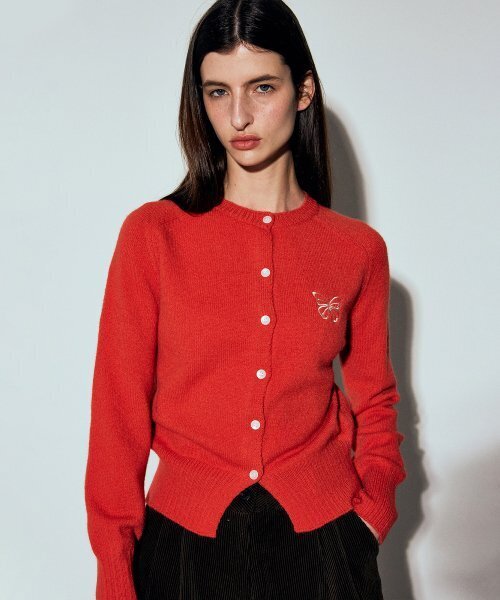 NICK&NICOLE(ニックアンドニコール)の「BUTTERFLY KNIT CARDIGAN_RED(カーディガン/ボレロ・レディース・その他・FREE)」の1枚目の写真