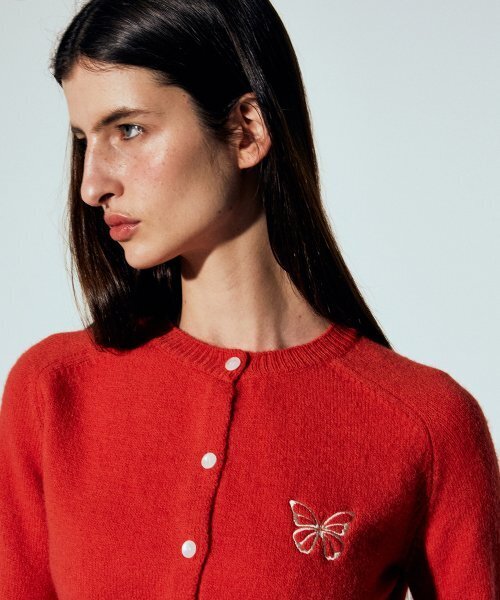 NICK&NICOLE(ニックアンドニコール)の「BUTTERFLY KNIT CARDIGAN_RED(カーディガン/ボレロ・レディース・その他・FREE)」の2枚目の写真