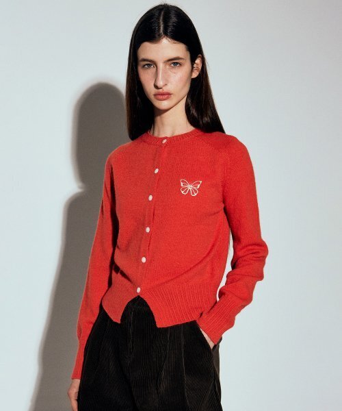 NICK&NICOLE(ニックアンドニコール)の「BUTTERFLY KNIT CARDIGAN_RED(カーディガン/ボレロ・レディース・その他・FREE)」の3枚目の写真