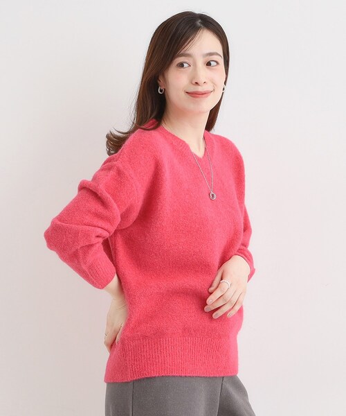 DRESKIP（ドレスキップ）の「ふわふわVネックニット（ニット/セーター・レディース・チャコールグレー/ライトベージュ/ブルー系その他/ピンク系・04/03/02/01）」の22枚目の写真