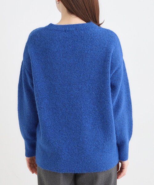 DRESKIP（ドレスキップ）の「ふわふわVネックニット（ニット/セーター・レディース・チャコールグレー/ライトベージュ/ブルー系その他/ピンク系・04/03/02/01）」の7枚目の写真