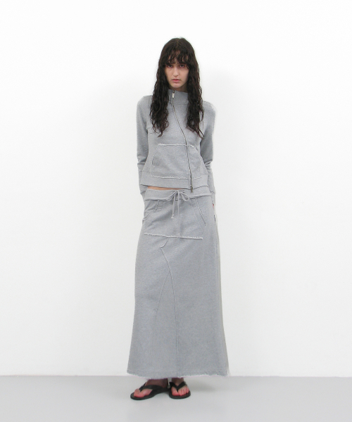 PARTIMENTO WOMEN(パルティメントウィメン)の「カットオフ93アンバランスドトラックジップアップ_メランジ(ナイロンジャケット・レディース・その他・SMALL/MEDIUM)」の6枚目の写真