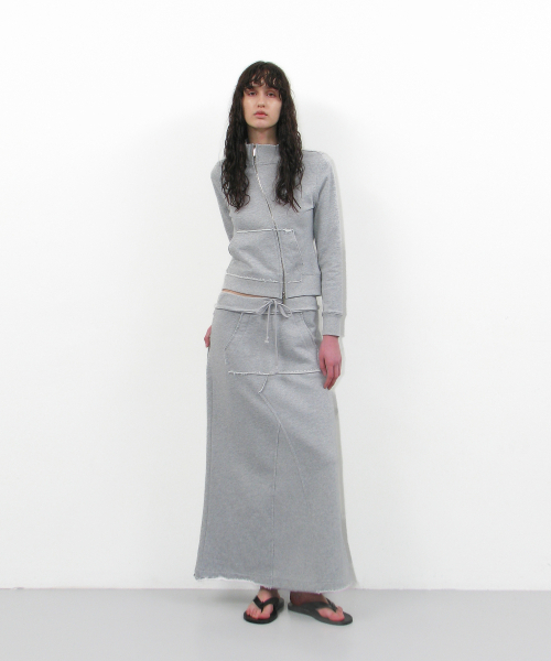 PARTIMENTO WOMEN(パルティメントウィメン)の「カットオフ93アンバランスドトラックジップアップ_メランジ(ナイロンジャケット・レディース・その他・SMALL/MEDIUM)」の7枚目の写真