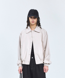 STANDARDERROR（スタンダードエラー）の「87-STAN151 ボールドステッチバスティレザージャケット アイボリー（ライダースジャケット）」