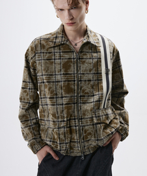 RSSC（アールエスエスシー）の「DYED CHECK ZIPUP JACKET - KHAKI（MA-1）」