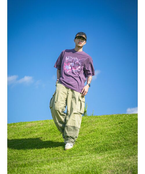 GAKKAI UNIONS(ガッカイユニオンズ)の「ヒースロースターピグメント半袖Tシャツ アッシュパープル(Tシャツ/カットソー・レディース・その他・MEDIUM/LARGE)」の7枚目の写真