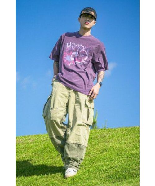 GAKKAI UNIONS(ガッカイユニオンズ)の「ヒースロースターピグメント半袖Tシャツ アッシュパープル(Tシャツ/カットソー・レディース・その他・MEDIUM/LARGE)」の9枚目の写真