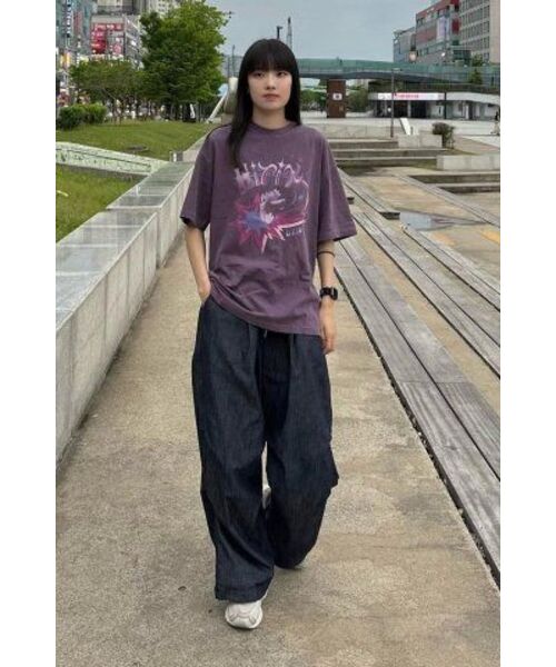 GAKKAI UNIONS(ガッカイユニオンズ)の「ヒースロースターピグメント半袖Tシャツ アッシュパープル(Tシャツ/カットソー・レディース・その他・MEDIUM/LARGE)」の10枚目の写真