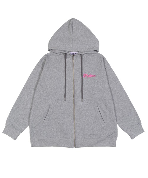 PUNYUS(プニュズ)の「PUNYUSロゴジップパーカー(パーカー・レディース・イエロー/杢グレー/スミクロ・3/1/5/4/2)」の3枚目の写真