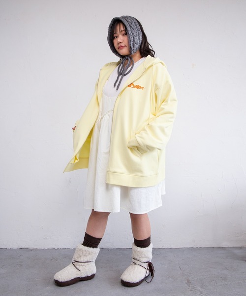 PUNYUS(プニュズ)の「PUNYUSロゴジップパーカー(パーカー・レディース・イエロー/杢グレー/スミクロ・3/1/5/4/2)」の16枚目の写真