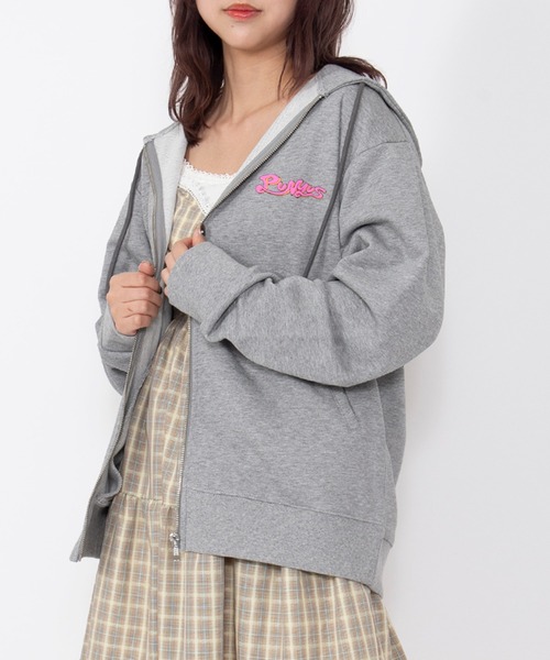 PUNYUS(プニュズ)の「PUNYUSロゴジップパーカー(パーカー・レディース・イエロー/杢グレー/スミクロ・3/1/5/4/2)」の13枚目の写真