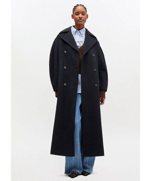 GANNI ロングコート GANNI / ガニー Peacoat Wool Long Coat（ピーコート）｜GANNI（ガニー