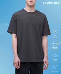 [クールタンダード] ベーシッククルーネックTシャツ [ガンメタル]