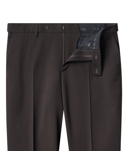 MUSINSA STANDARD（ムシンサスタンダード）の「スキニーヒドゥンバンディングクロップドスラックス[ダークブラウン]（スラックス・メンズ・その他・30/26/27/28/29/31）」の3枚目の写真