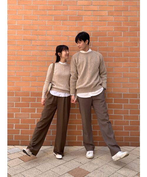 MUSINSA STANDARD（ムシンサスタンダード）の「セミワイド隠しバンディングスラックス[ブラウン]（スラックス・メンズ・その他・27/28/29/34/32/30/31/33/26/40/38/42/36）」の10枚目の写真