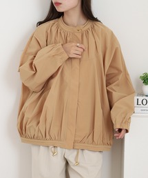 OMNES（オムネス）の「ナイロンストレッチ ギャザーライトブルゾン（ブルゾン）」