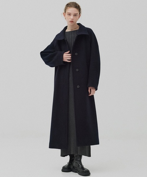 新品♡importラインボタンスタンドカラーコート PUBLIC TOKYO（パブリックトウキョウ）の「SUPER140スタンドカラー