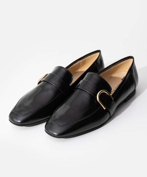 FABIO RUSCONI(ファビオルスコーニ)の「FABIO RUSCONI 6715 KENT SQUARE TOE LOAFER ファビオルスコーニ スクエアトゥ ローファー(ローファー・レディース・ブラック・37/36/38)」の5枚目の写真