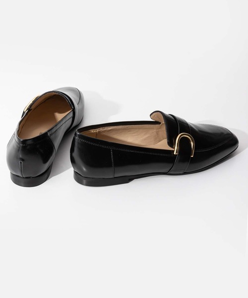 FABIO RUSCONI(ファビオルスコーニ)の「FABIO RUSCONI 6715 KENT SQUARE TOE LOAFER ファビオルスコーニ スクエアトゥ ローファー(ローファー・レディース・ブラック・37/36/38)」の6枚目の写真