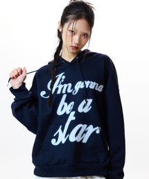 IM LETTERING HOODIE(NAVY)