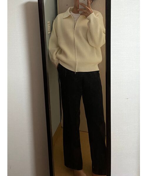 GLW(ジーエルダブリュ)の「ツーウェイヘビーゴルジカラニット集業アイボリー(ニット/セーター・レディース・その他・LARGE/MEDIUM/SMALL)」の3枚目の写真