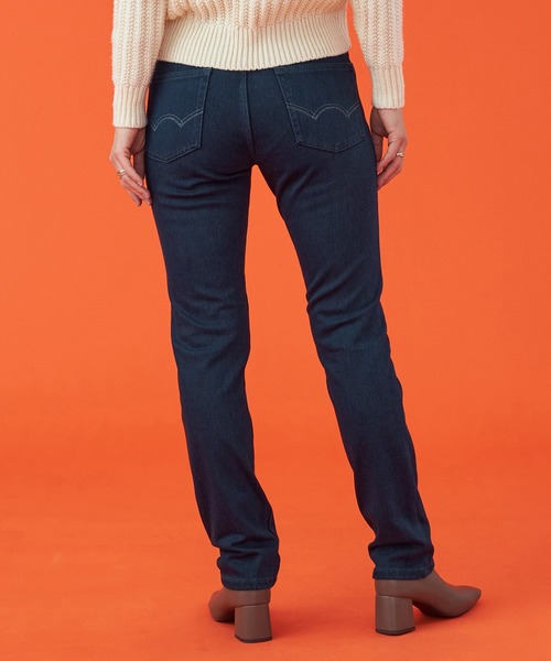 EDWIN(エドウィン)の「EDWIN LADIES 『裏起毛であったかい。』BODY FIREジャージーズスリムストレートデニムパンツ【エントリーモデル】【暖】(デニムパンツ・レディース・インディゴブルー/ダークインディゴブルー/チェック/ブラック/ブラウン・X-SMALL/SMALL/MEDIUM/LARGE)」の10枚目の写真