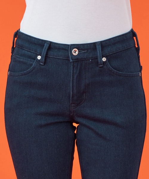 EDWIN(エドウィン)の「EDWIN LADIES 『裏起毛であったかい。』BODY FIREジャージーズスリムストレートデニムパンツ【エントリーモデル】【暖】(デニムパンツ・レディース・インディゴブルー/ダークインディゴブルー/チェック/ブラック/ブラウン・X-SMALL/SMALL/MEDIUM/LARGE)」の11枚目の写真