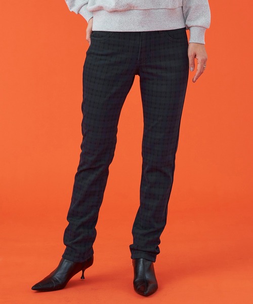 EDWIN(エドウィン)の「EDWIN LADIES 『裏起毛であったかい。』BODY FIREジャージーズスリムストレートデニムパンツ【エントリーモデル】【暖】(デニムパンツ・レディース・インディゴブルー/ダークインディゴブルー/チェック/ブラック/ブラウン・X-SMALL/SMALL/MEDIUM/LARGE)」の16枚目の写真