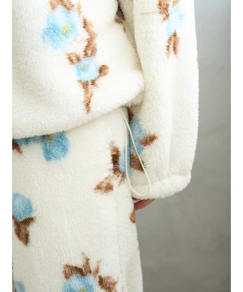 セール】ボアフリースハーフジップトップス（ルームウェア/パジャマ