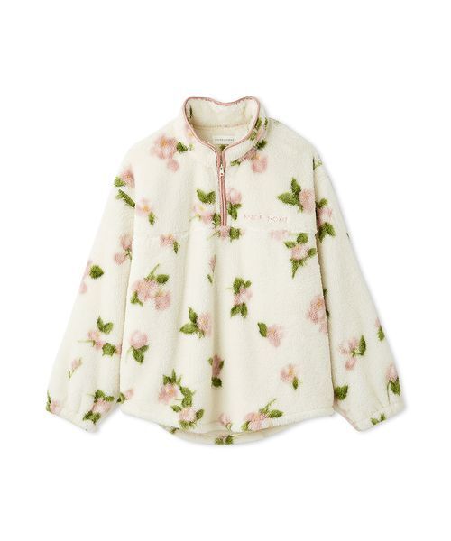 セール】ボアフリースハーフジップトップス（ルームウェア/パジャマ