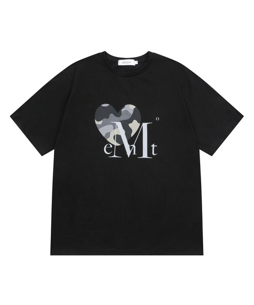 MUCENT(ムセント)の「キャニオンハートカモ半袖Tシャツ 男女共用 (4カラー)(Tシャツ/カットソー・レディース・チャコール/ブラック系/ホワイト/カーキ/ブラック/ホワイト系・XS/M/L)」の4枚目の写真